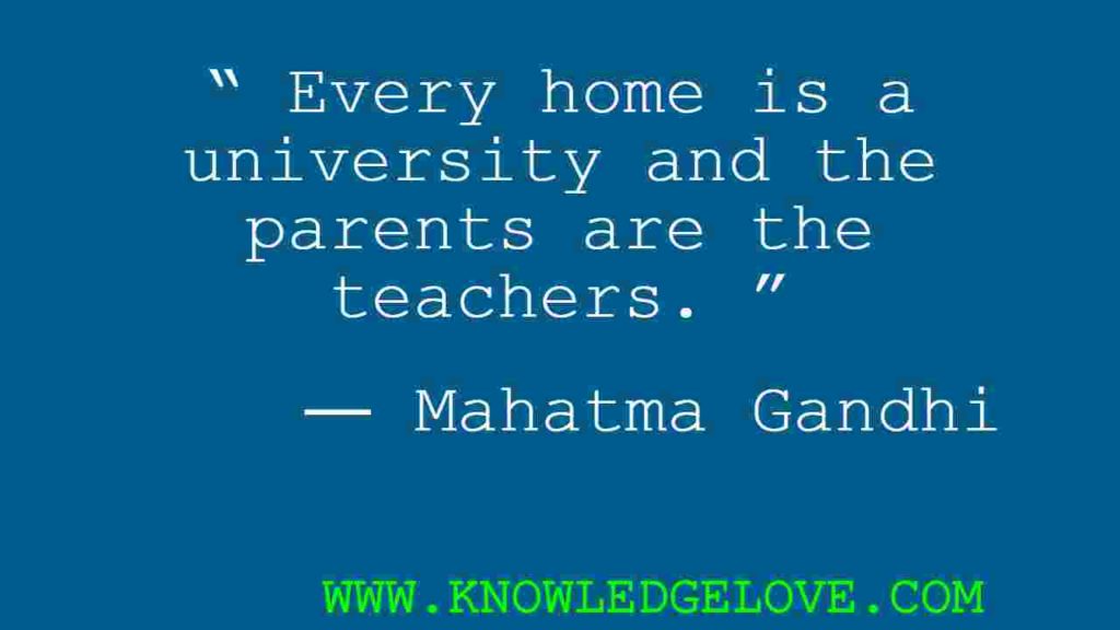 Mahatma Gandhi Quotes about Education