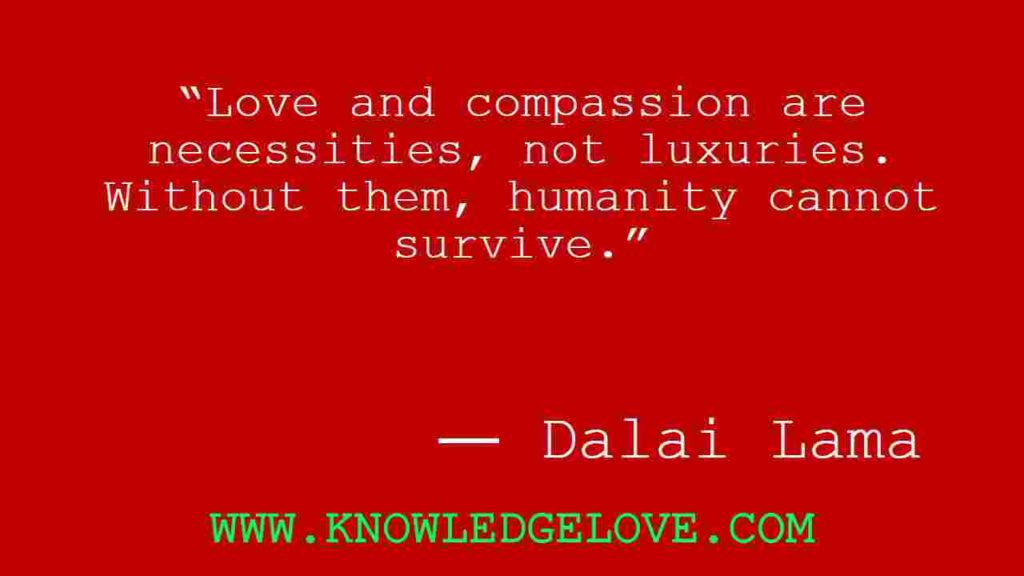 Dalai Lama Quotes on Love and Compassion