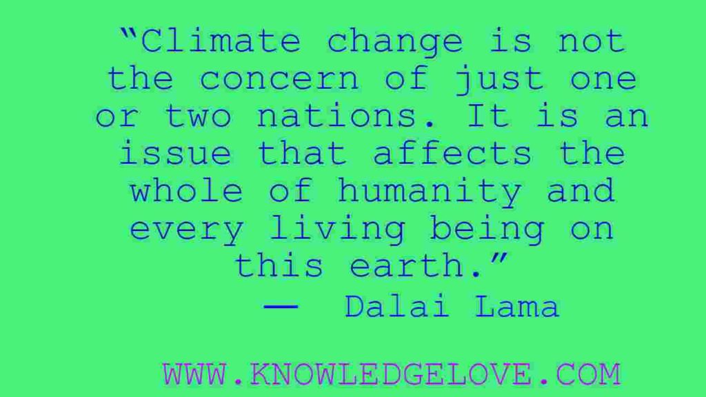 Dalai Lama Quotes on Climate Change