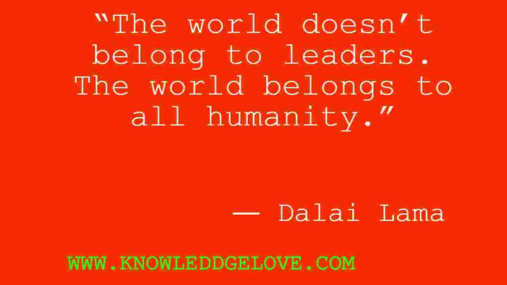 Dalai Lama Quotes about Humanity