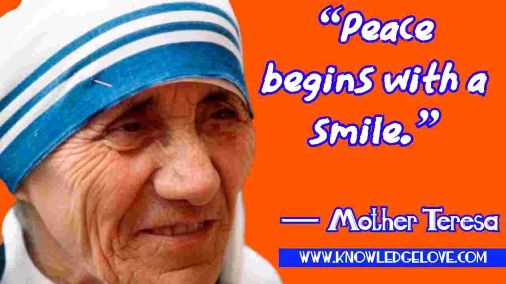 Mother Teresa Quotes on Smile