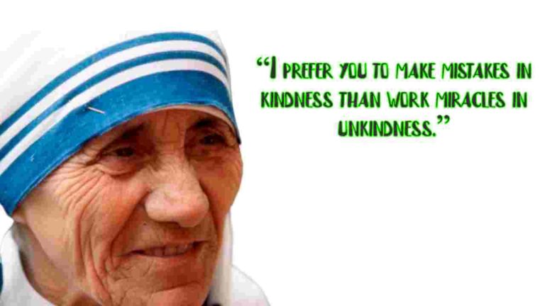 121 Best Mother Teresa Quotes about Love and Life