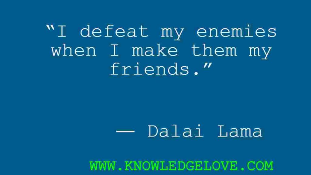 Dalai Lama Quotes on friendship