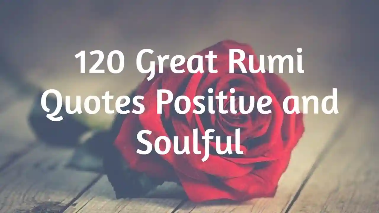120 Great Rumi Quotes Positive and Soulful