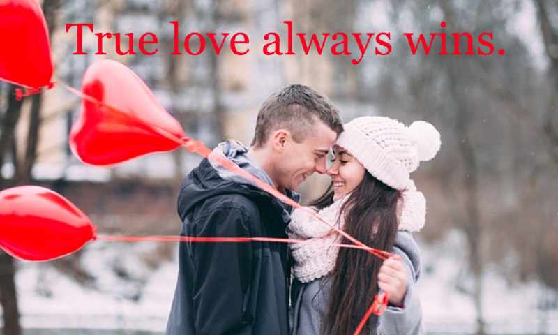 True love always wins.